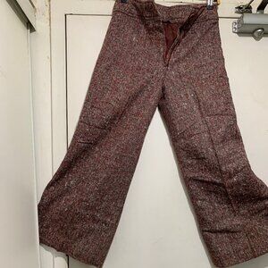 VINTAGE WIDE-LEG TWEED PANTS SIZE 28